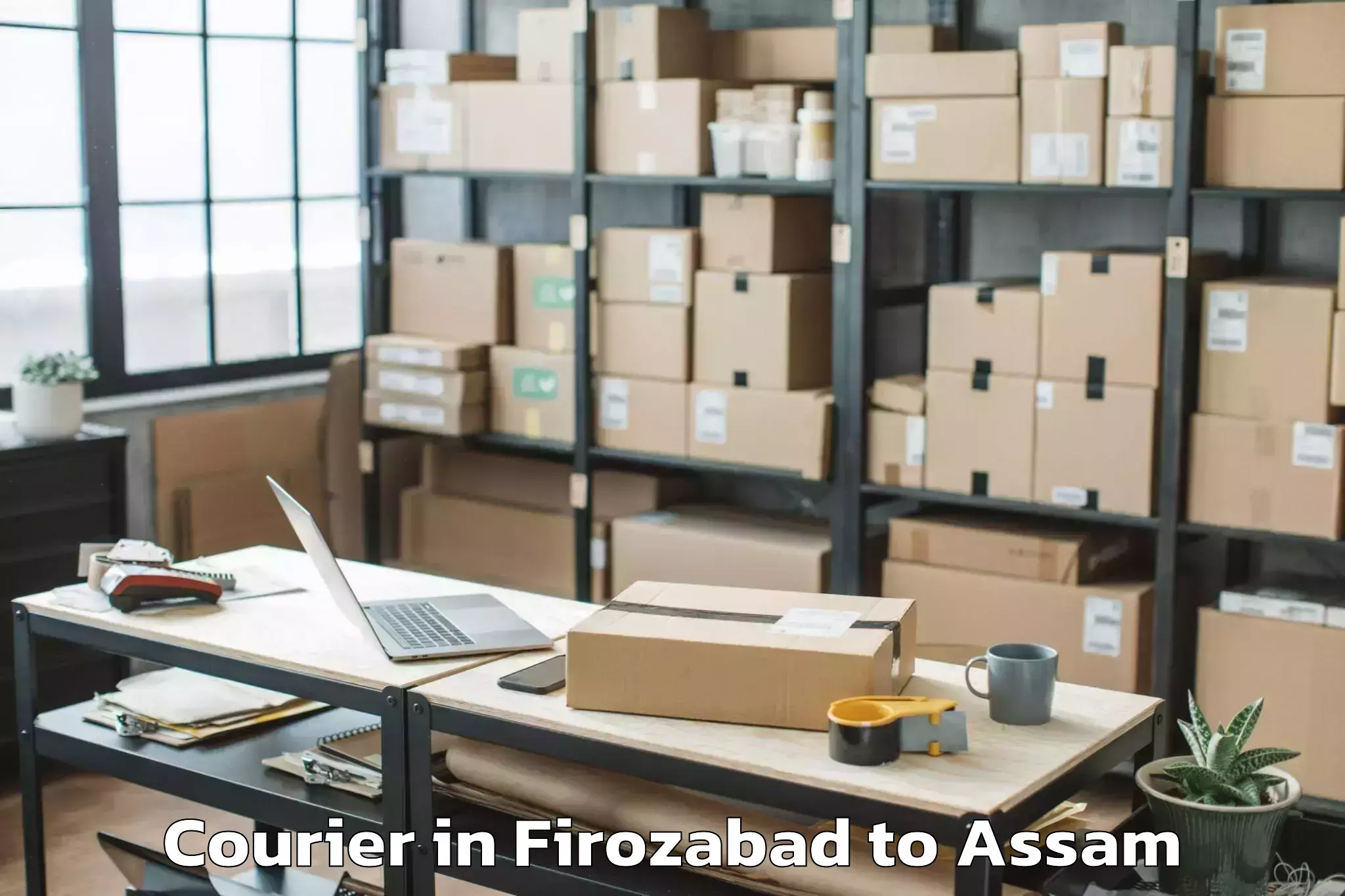 Leading Firozabad to Bajali Pt Courier Provider